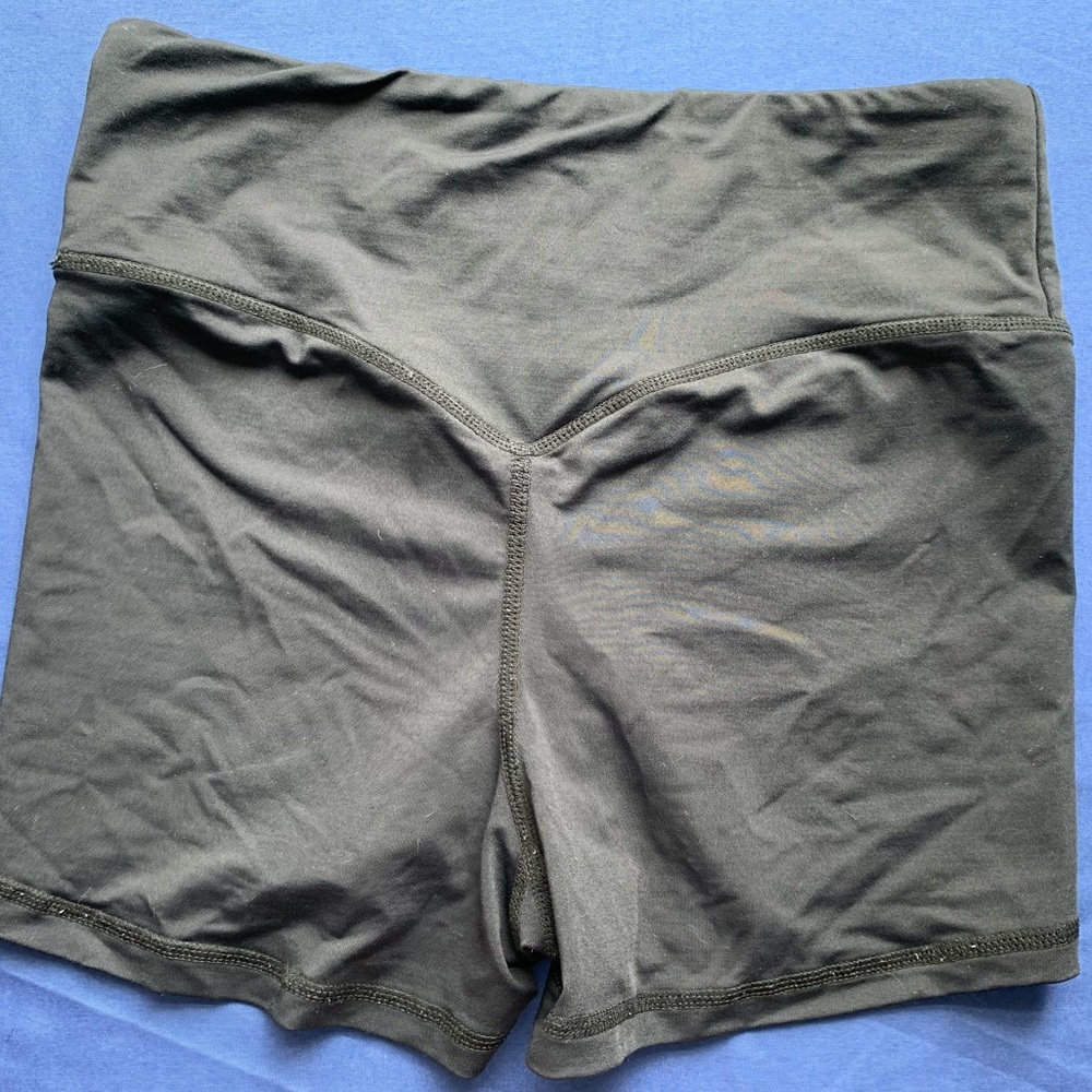 Black athletic shorts